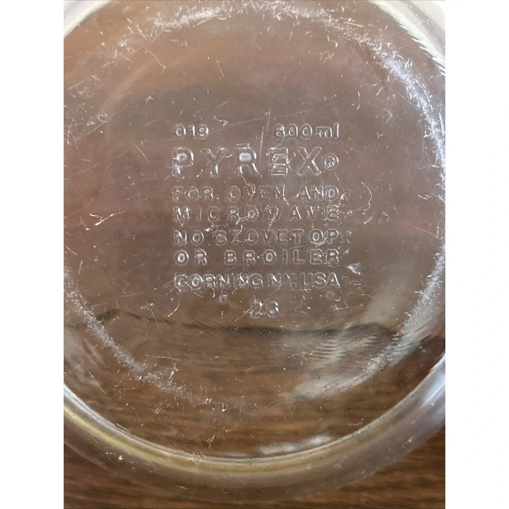 VINTAGE Pyrex 019 Clear 600ml/20oz Glass‎ Mini Casserole Dish No Lid